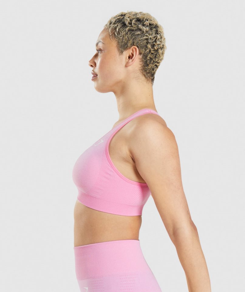 Women's Gymshark Vital Seamless 2.0 Sports Bra Pink | CA 5107DN